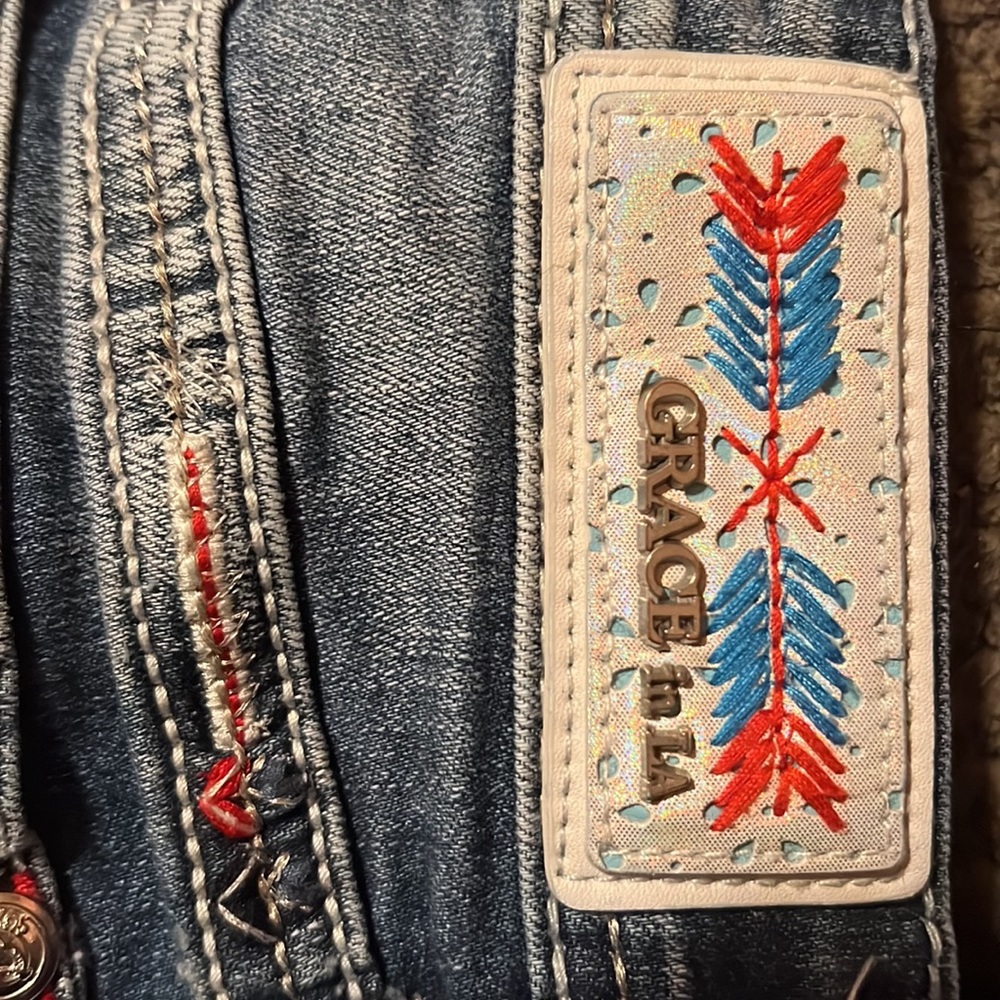 Festive 4th of July Jean Shorts